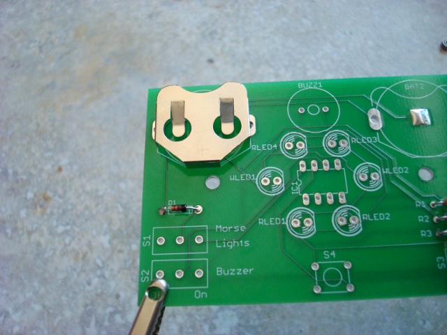 A picture of the battery holder.