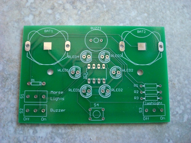 A picture of the printed circuit board.