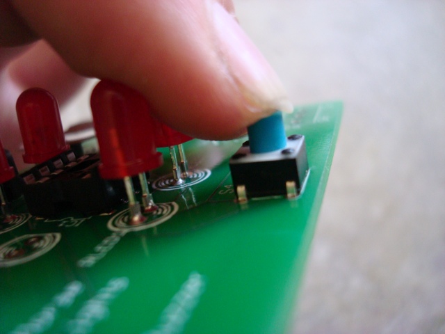 A picture of the button in the board.