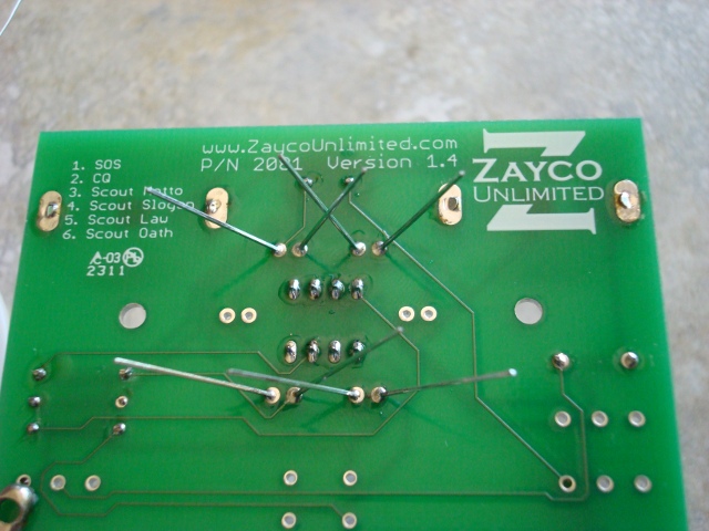 A picture of all of the LEDs soldered.