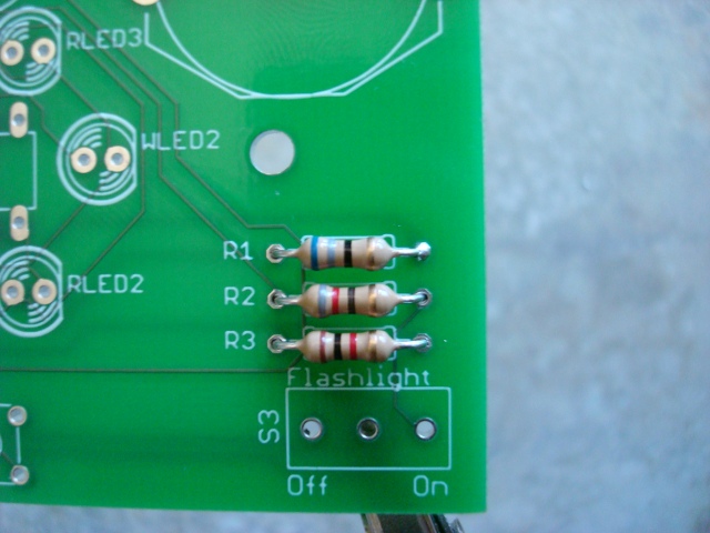 A picture of the printed circuit board.