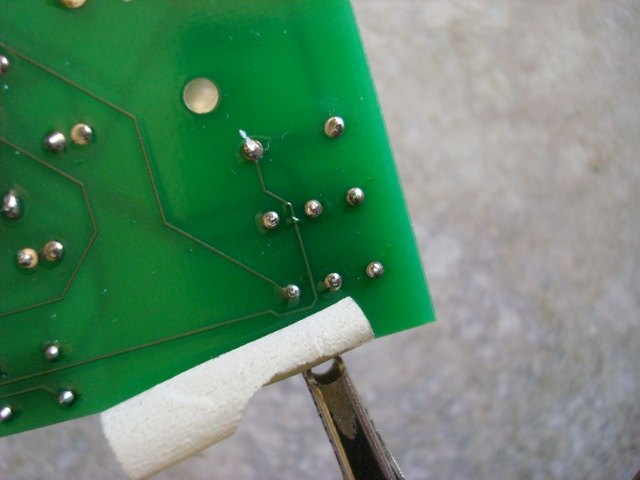 A picture of the soldered switches.