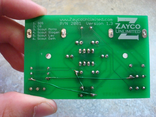 A picture of the Version 1.3 back.